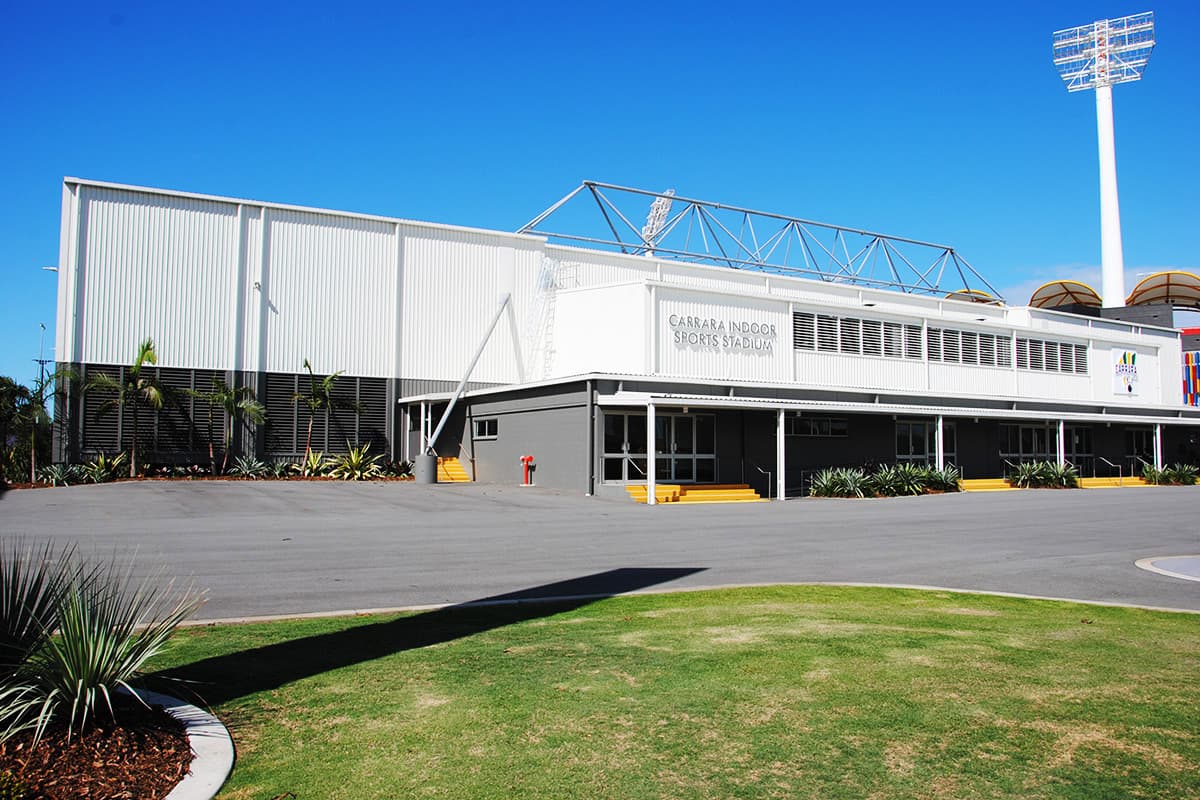 Outside Carrara Indoor Sports Stadium