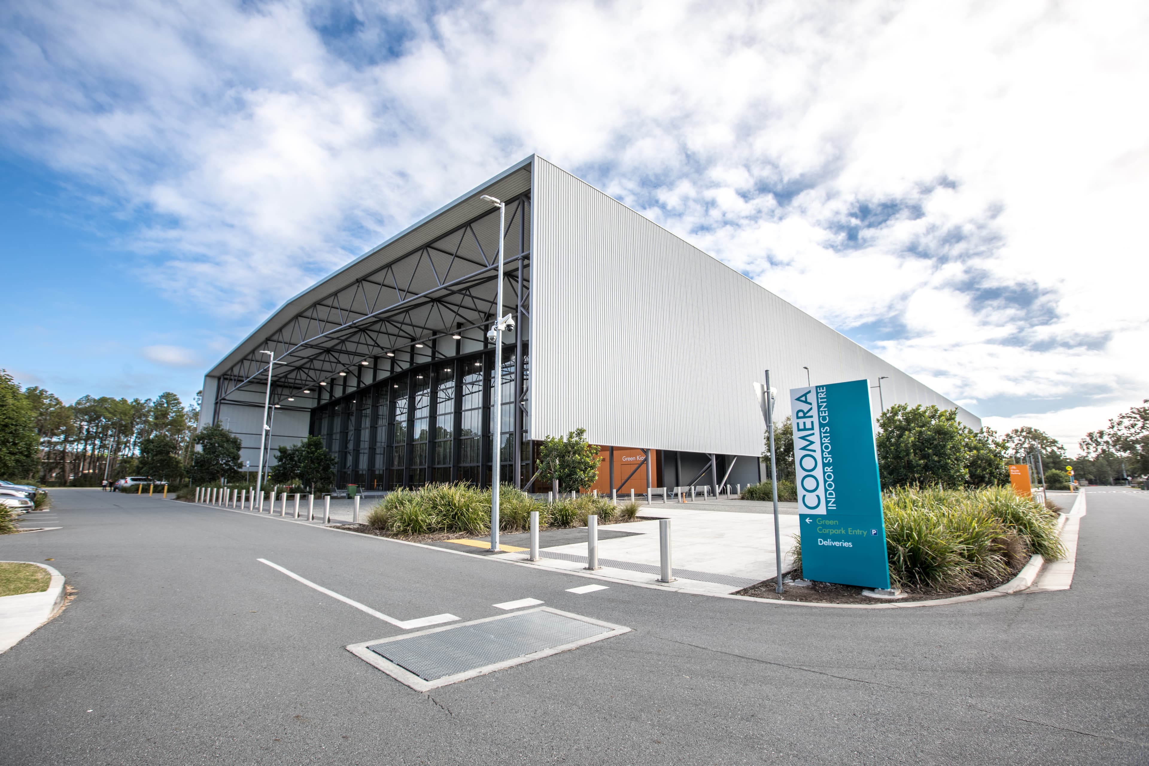 Shot of Coomera Indoor Sport Centre from outside