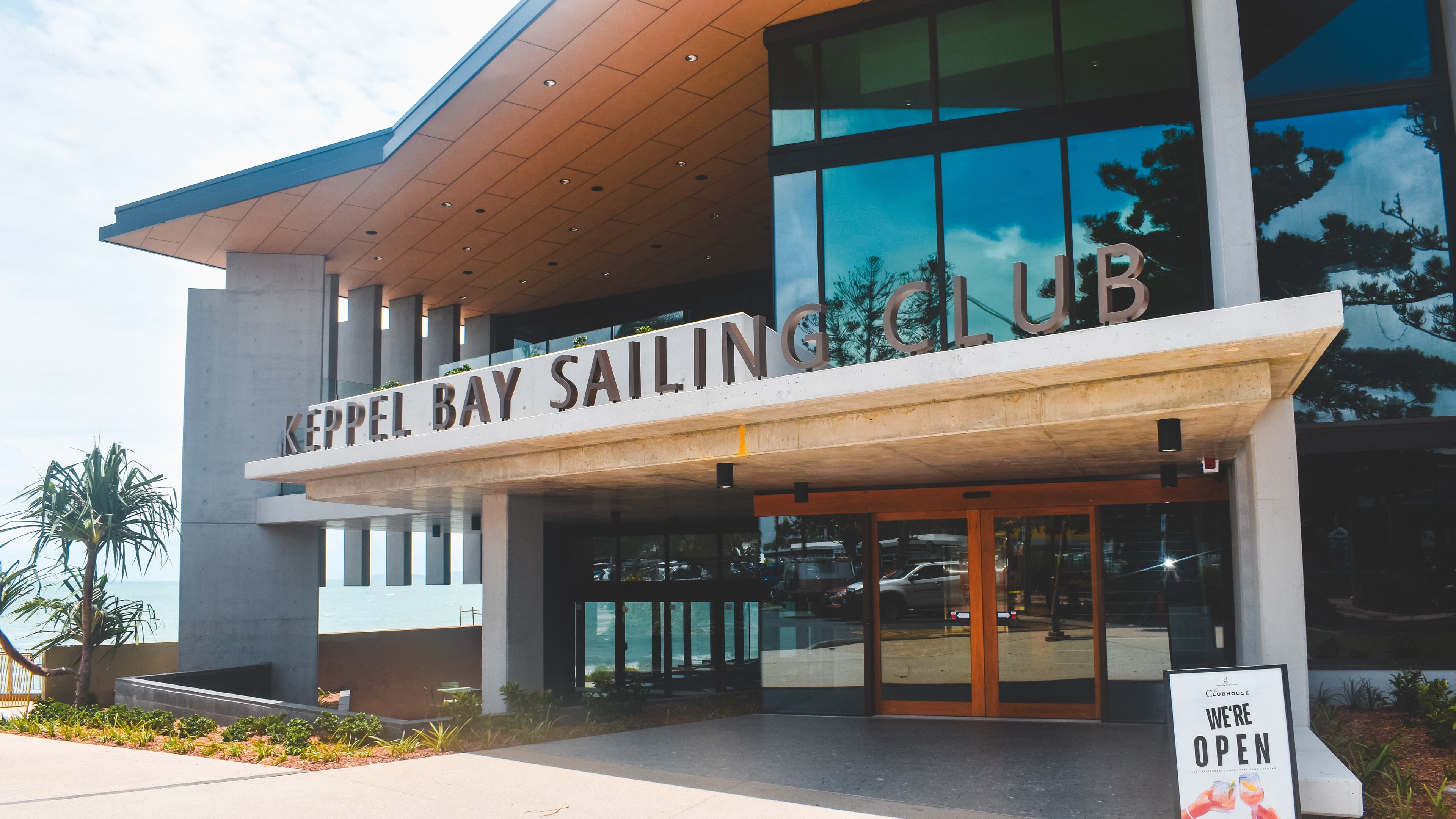 Front entrance of new Keppel Bay Sailing Clubhouse