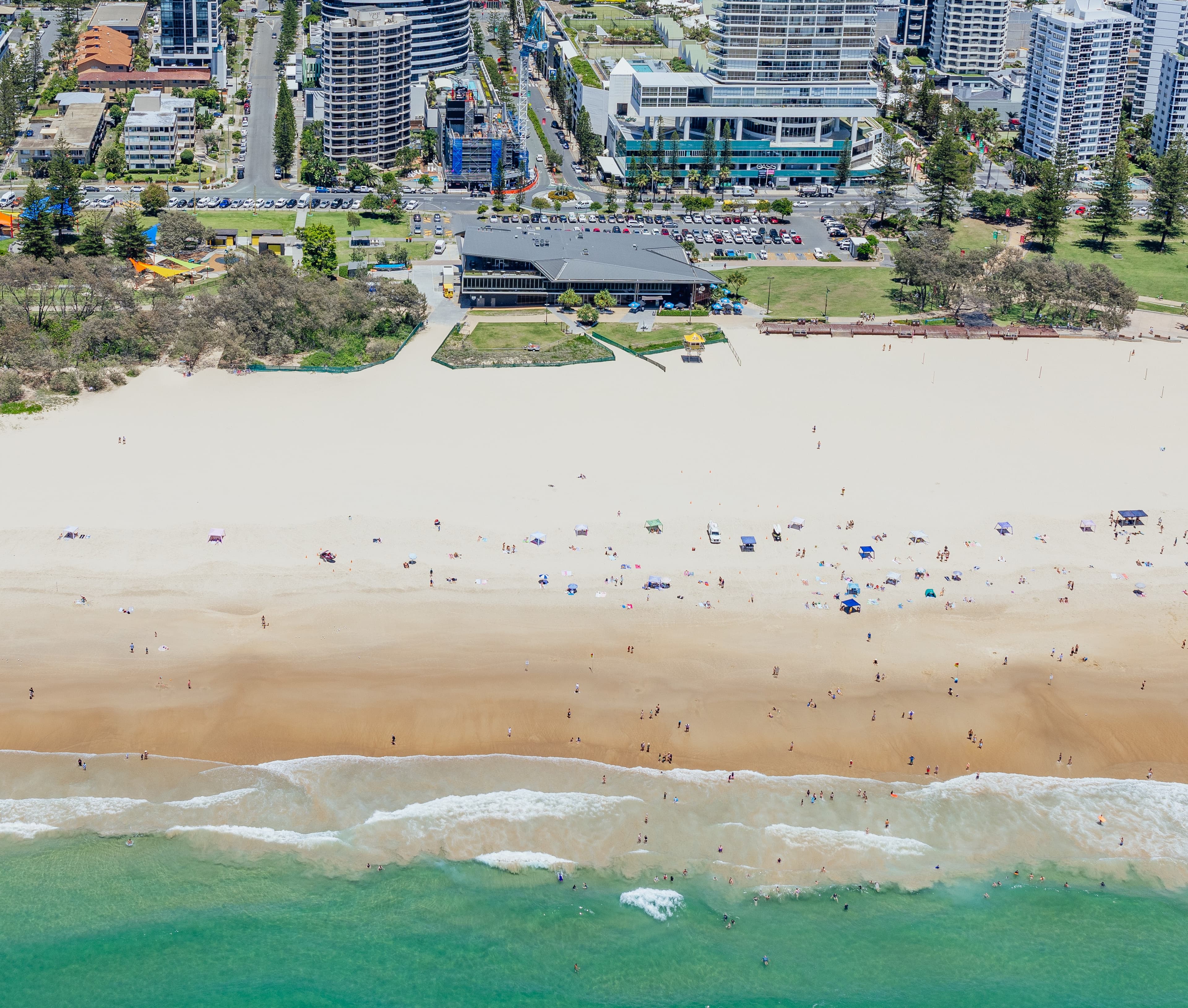 Aerial view of Kurrawa Beach