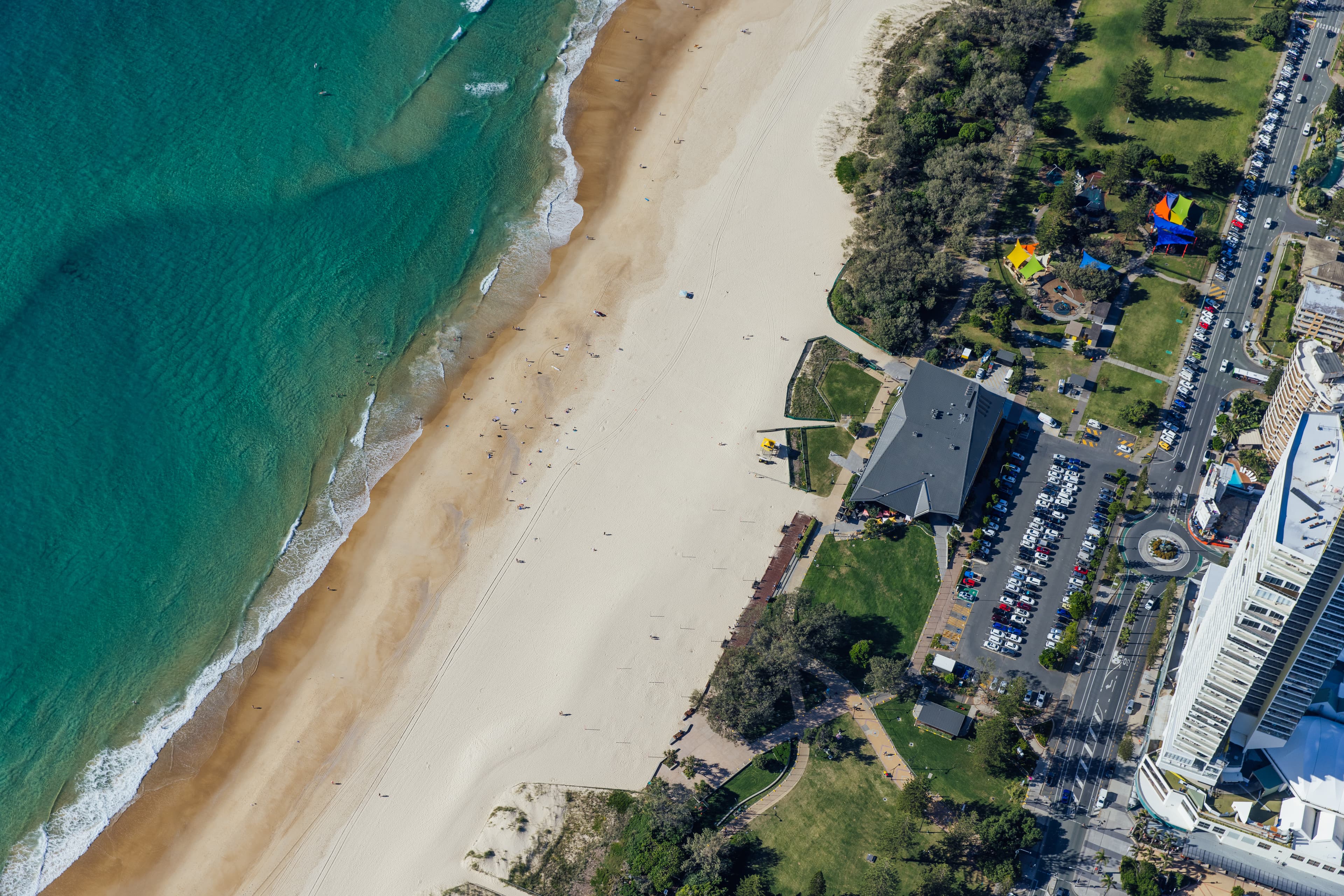 Aerial view of Kurrawa Beach