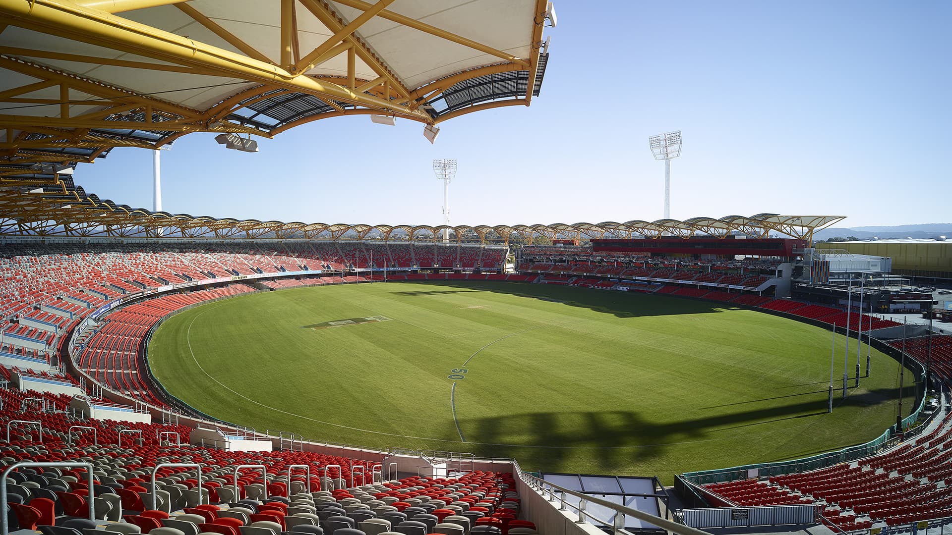 People First Stadium during the day with empty stands and no players on the field.