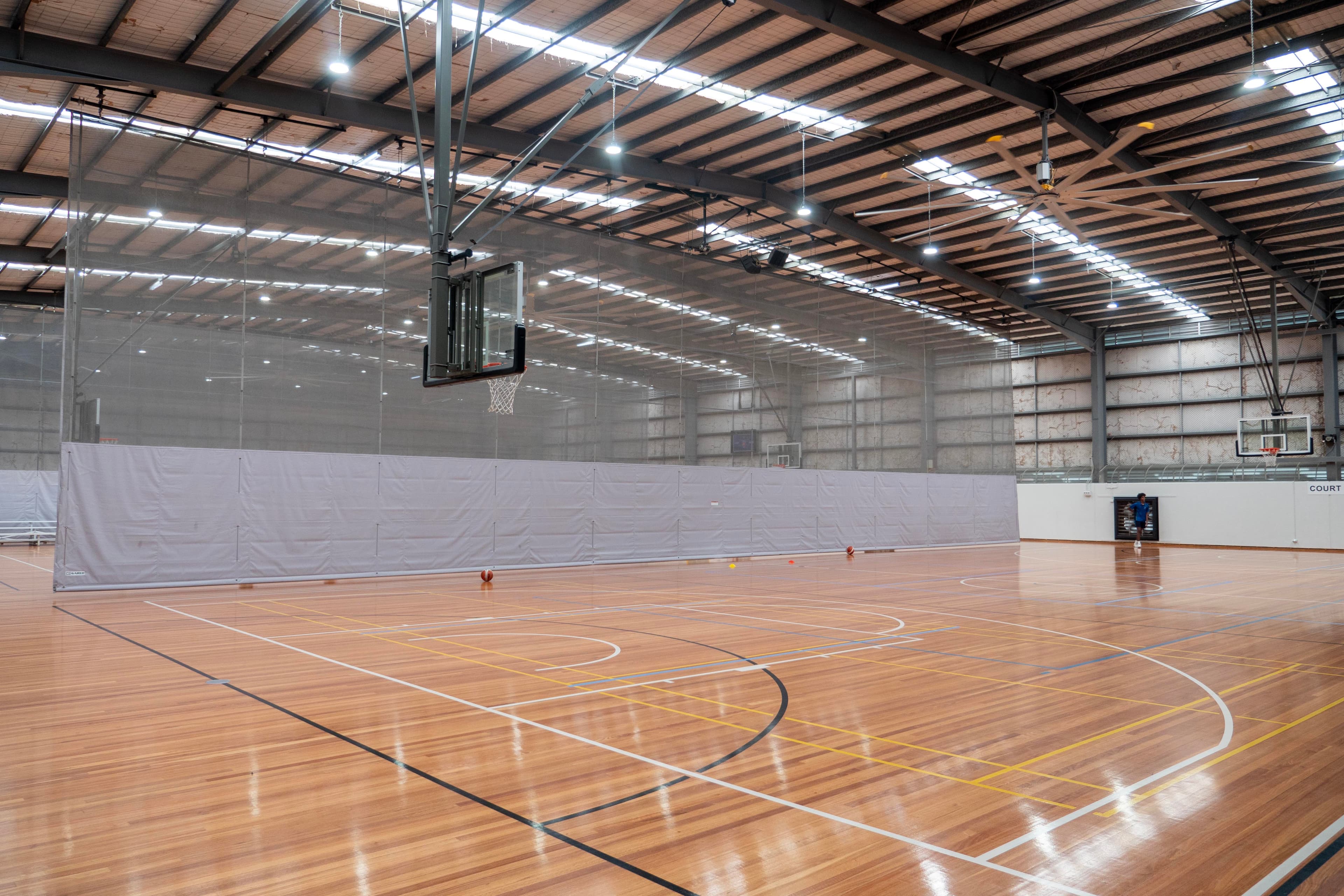 Basketball courts inside the Morayfield Sports and Events Centre