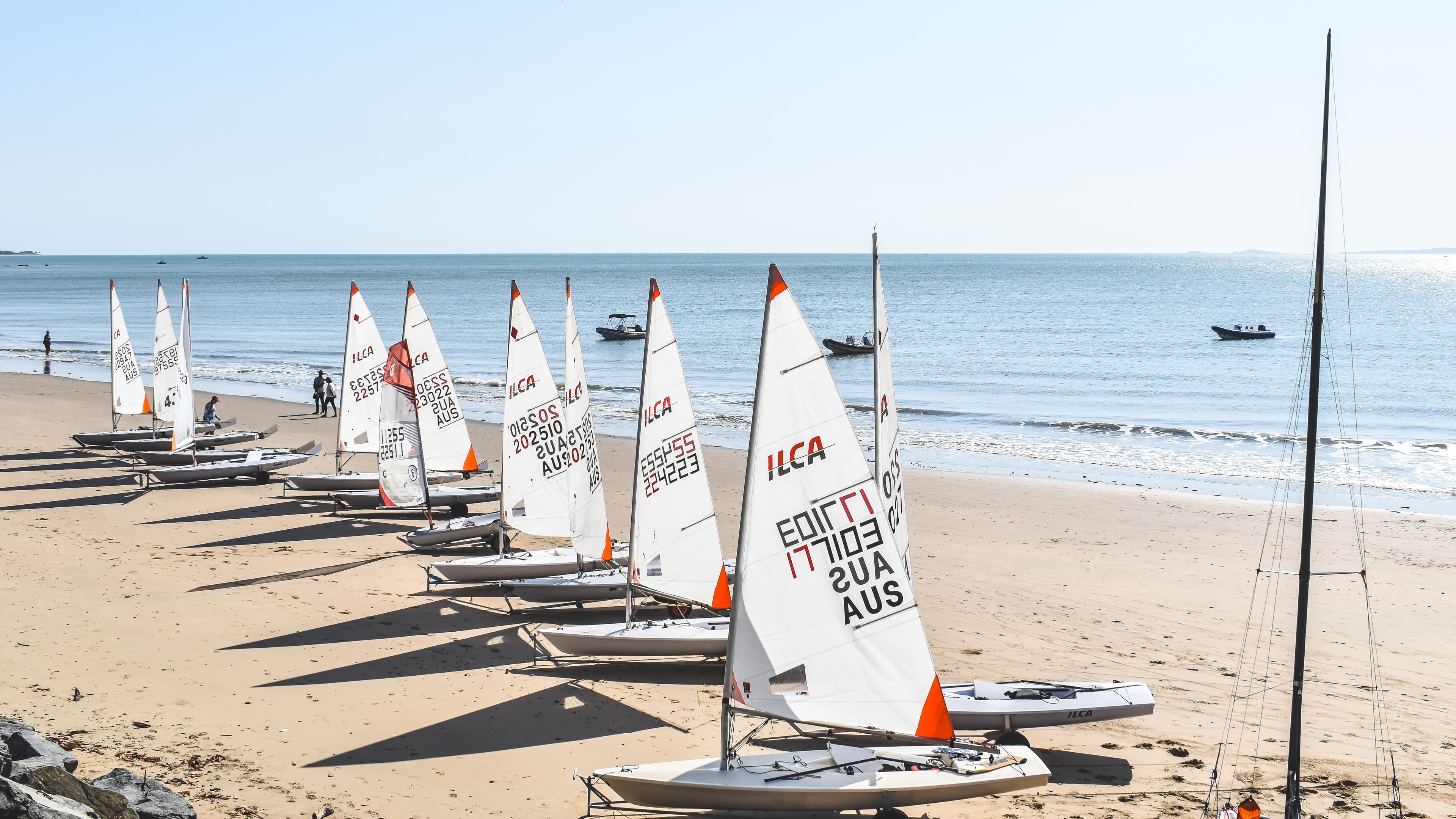 Sailing Boats on Yeppoon main beach