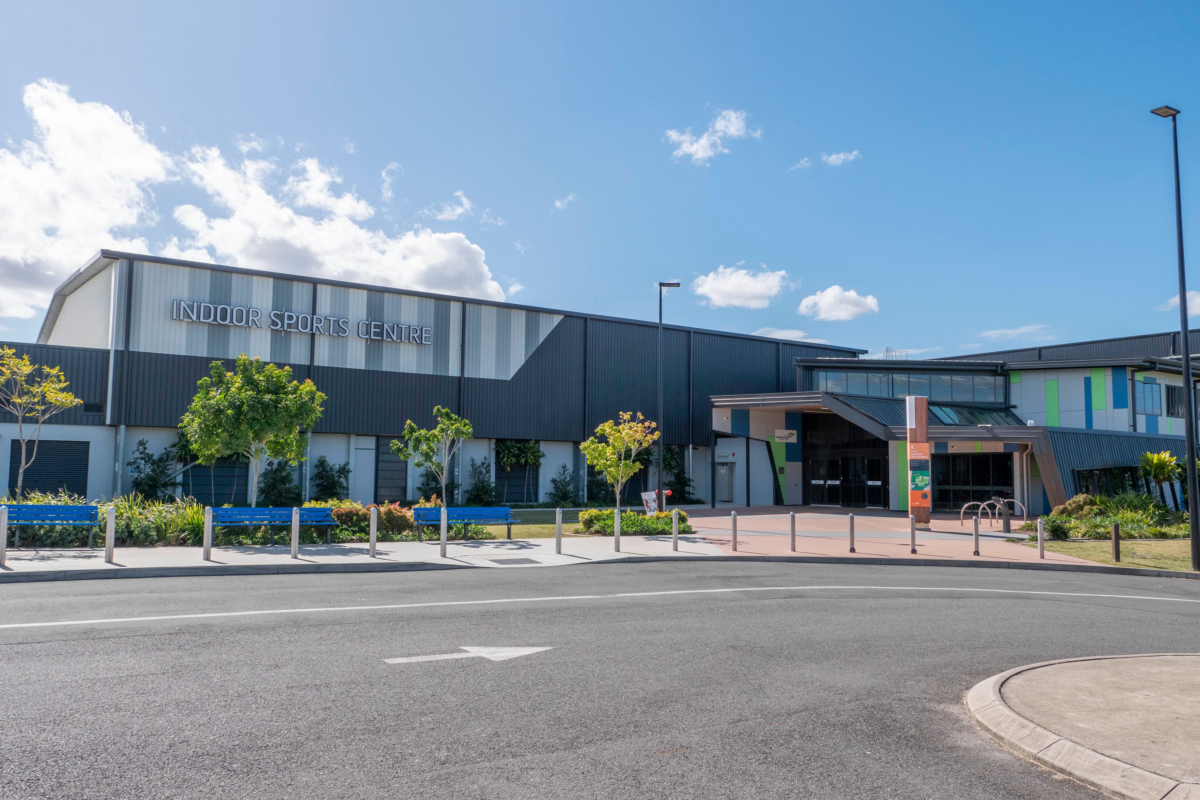 Outside the South Pine Indoor Sports Centre