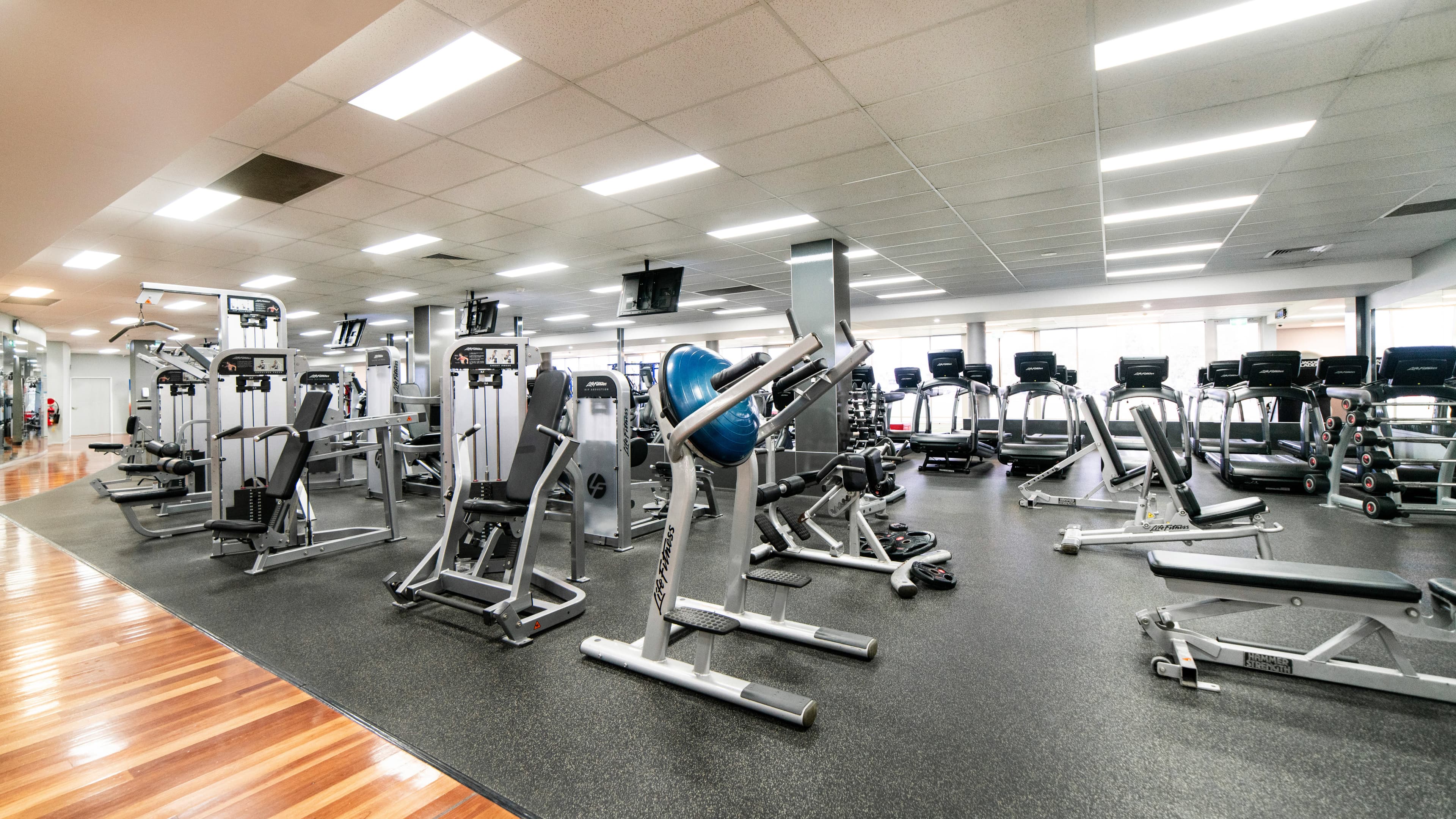 Image of gym equipment inside Southport Sharks