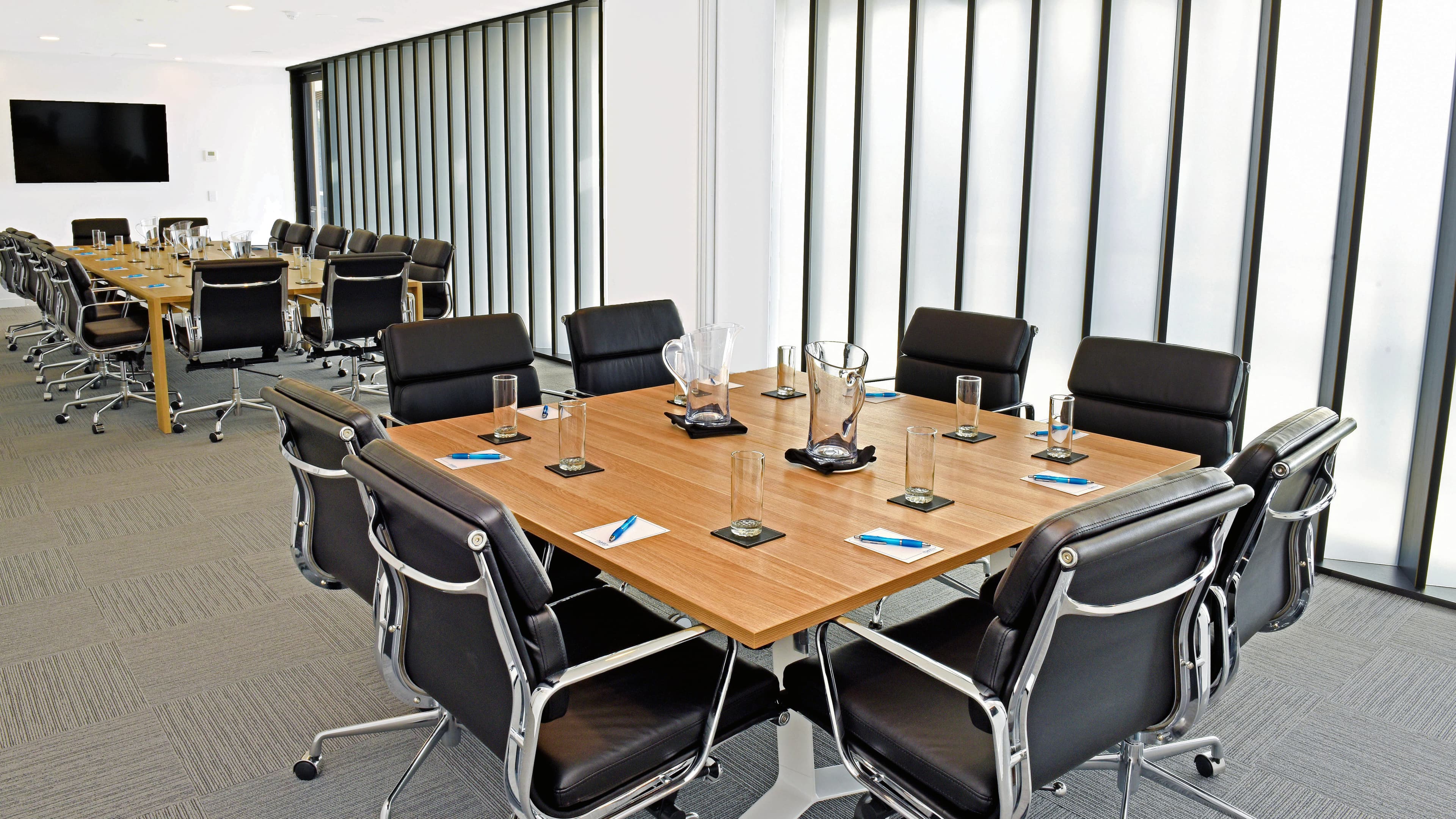 Meeting room tables inside Southport Sharks