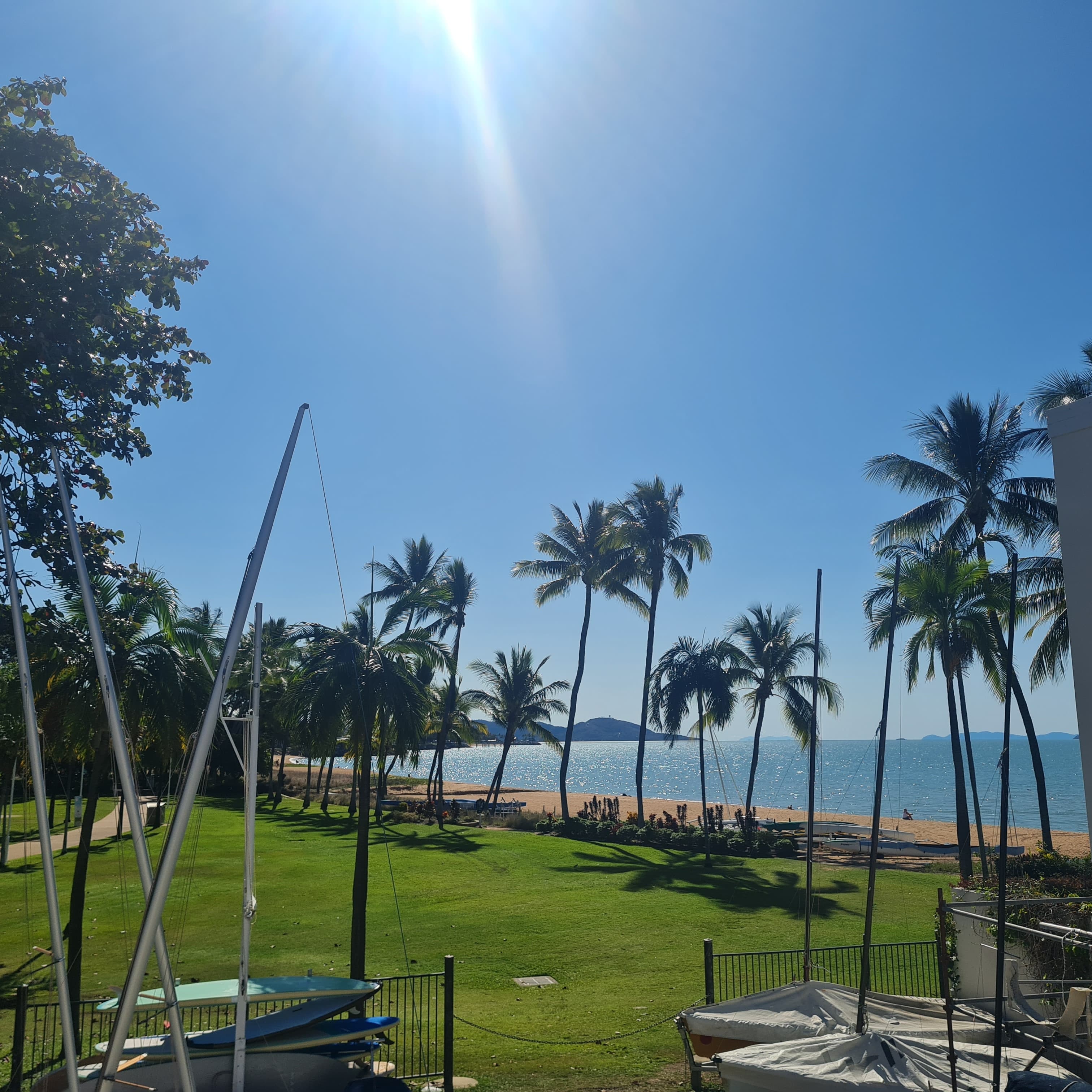 Ocean view from the Townsville Sailing Clubhouse balcony